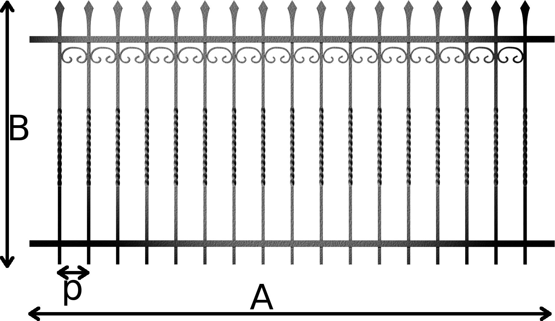 Wrought iron fence 3 Wrought iron fence 3